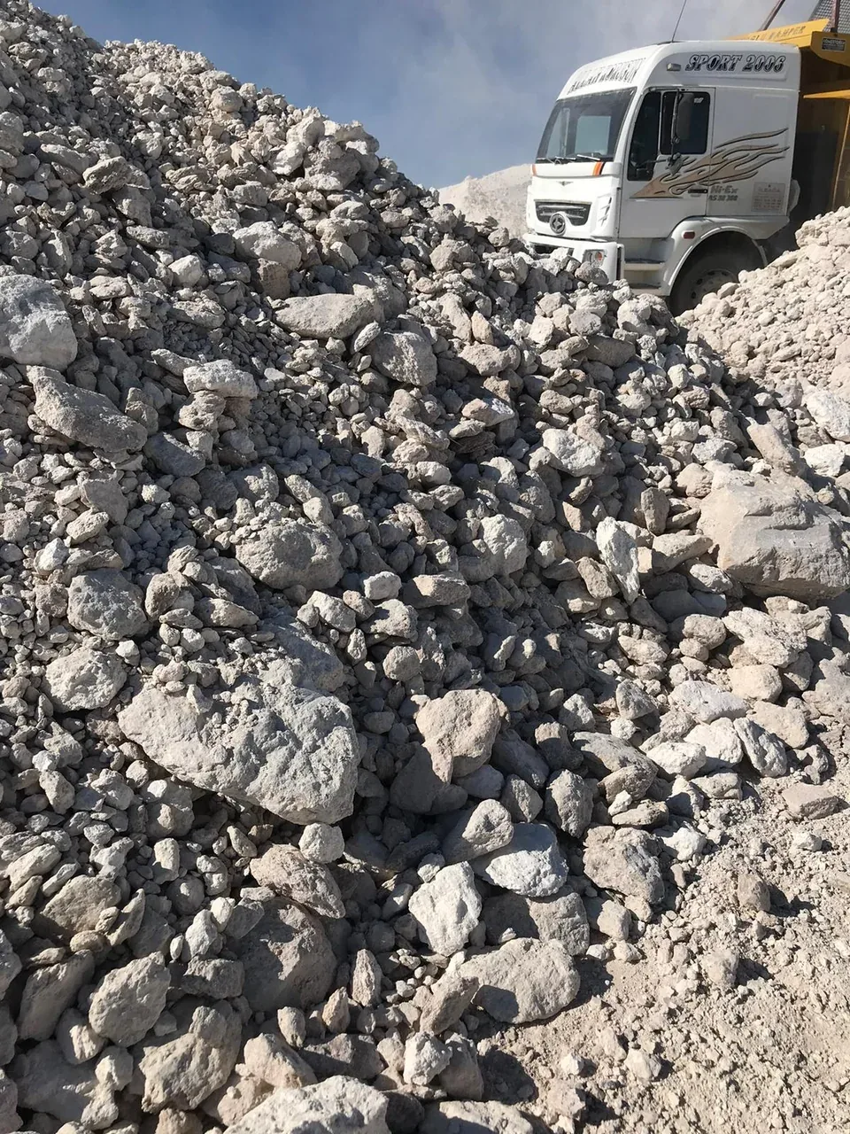 Sepiolite ore at mine site